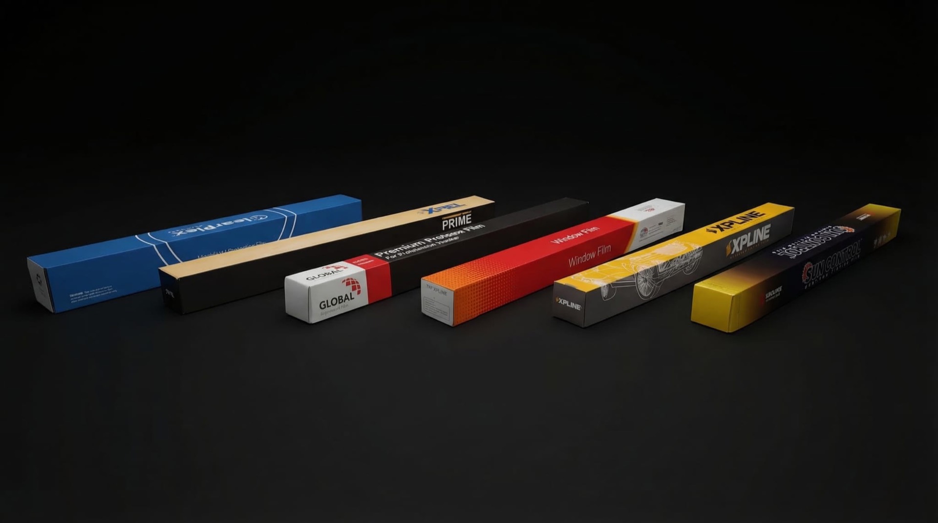 Коробки плёнок ClearPlex, XPEL, GLOBAL, XPLINE, SUN CONTROL